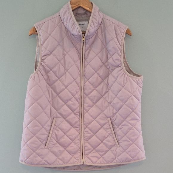 Old Navy Quilted Lightweight Vest Pale Pink For Fall, Winter & Spring Women's XL - Picture 2 of 10